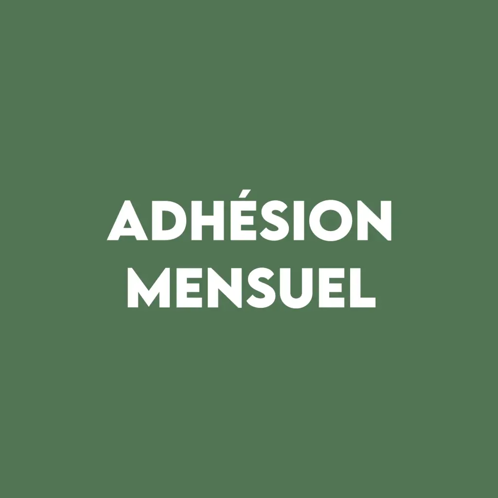 Adhésion 2026 Mensuel